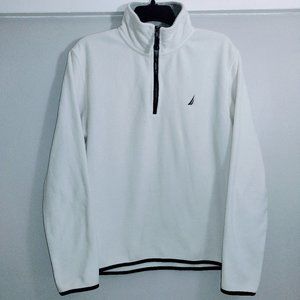 Sueter de cuello alto NAUTICA  color blanco talla XS  UNISEX